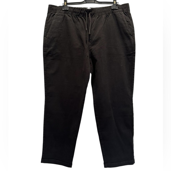 NEW EVERLANE The Easy Pant Pull On Elastic Waist in Black Size XL